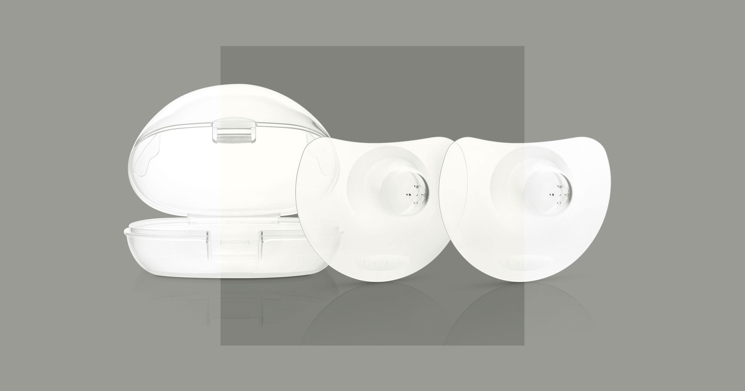 Nipple shields product photography - content creation for healthcare and maternity brand