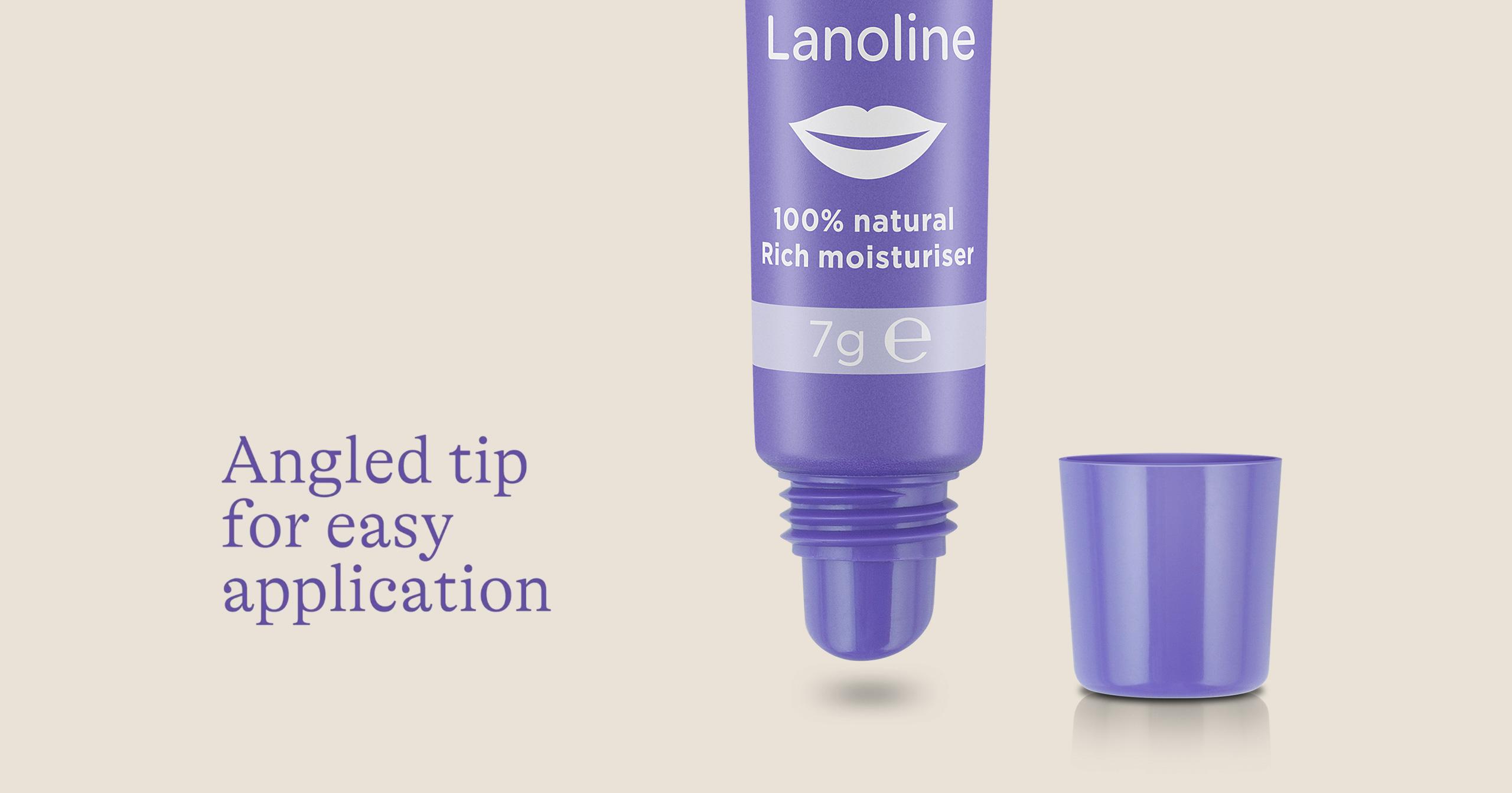 3D visualisation of health and beauty product. Lanoline lip balm, detail view