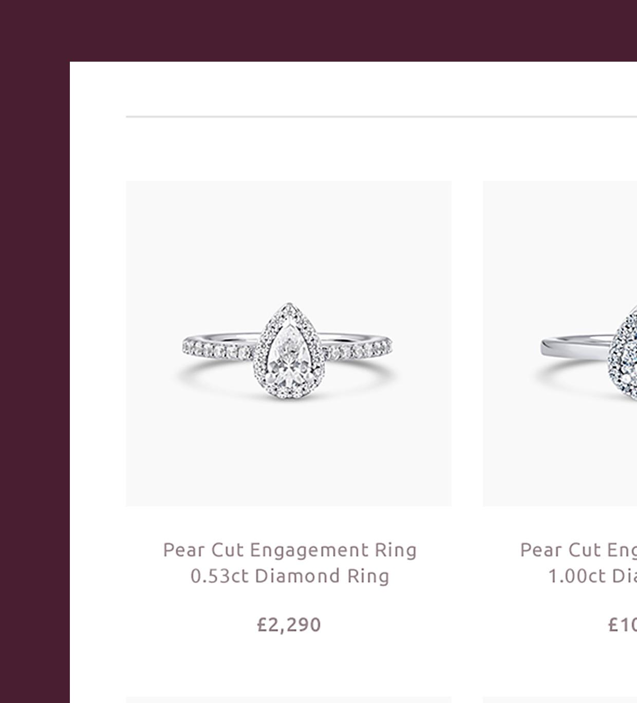 Product detail view of Jenny Jones Jewellery website - e-commerce design and enhanced UX